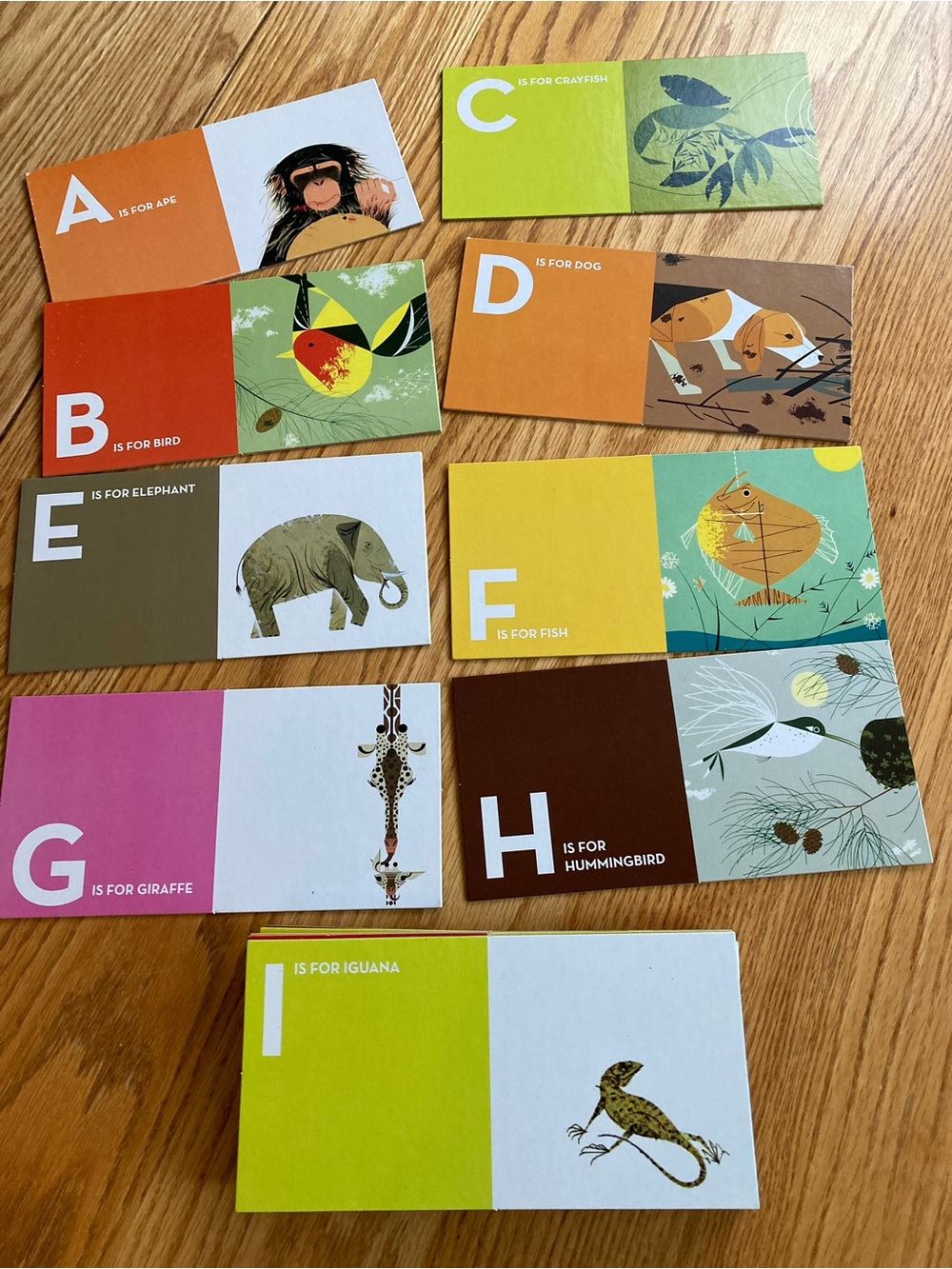 Charley Harper Alphabet Animal Flash Card Set